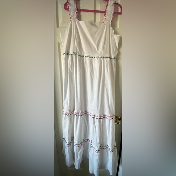 Loft Rainbow Ruffle Strappy Tiered Maxi Dress - Picture 3 of 6